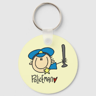Policeman Occupation Key Ring