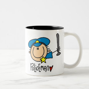 Policeman Occupation Two-Tone Coffee Mug