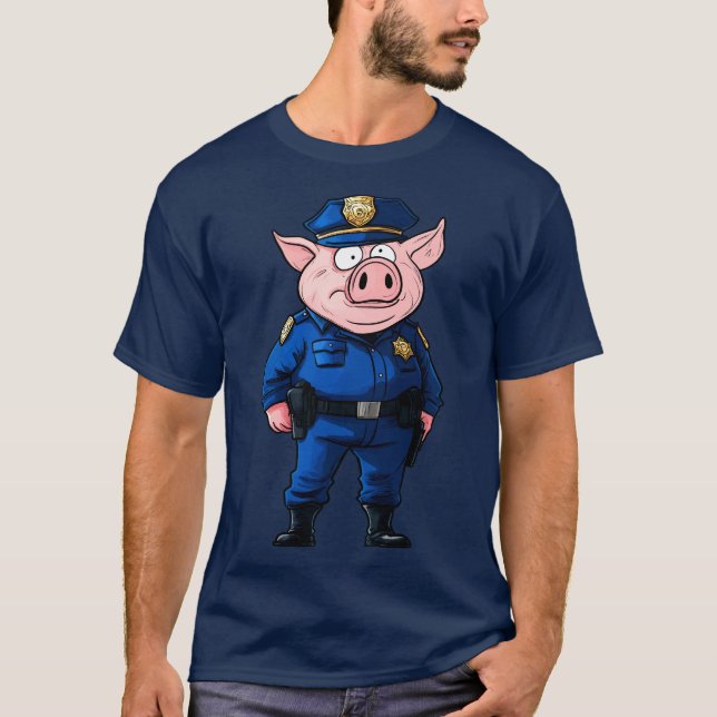 Policeman pig T-Shirt (Front)