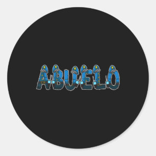 Policeman Police Grandpa Abuelo Halloween Costume Classic Round Sticker