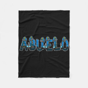 Policeman Police Grandpa Abuelo Halloween Costume  Fleece Blanket