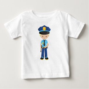 Policeman, Police Officer, Cop, Blonde Hair Baby T-Shirt