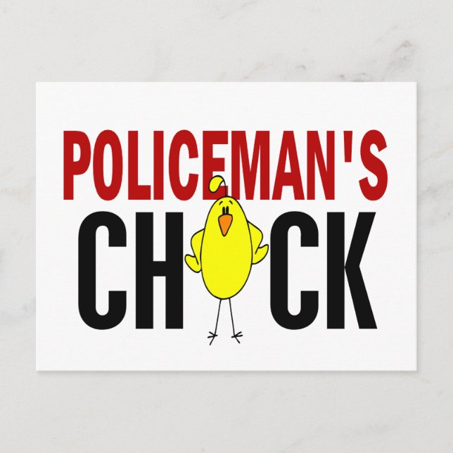 POLICEMAN’S CHICK POSTCARD (Front)