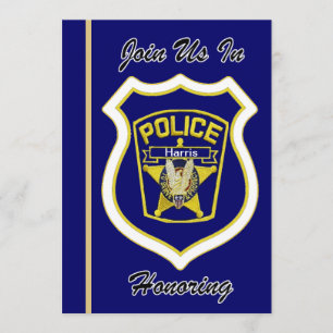 Policeman's Retirement Invitation