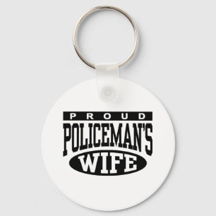 Policeman's Wife Key Ring