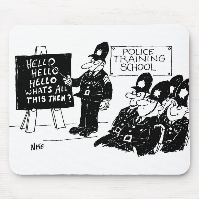Policemen at a Police Training School Mouse Mat (Front)