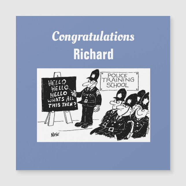 Policemen at Police Training School (Front)