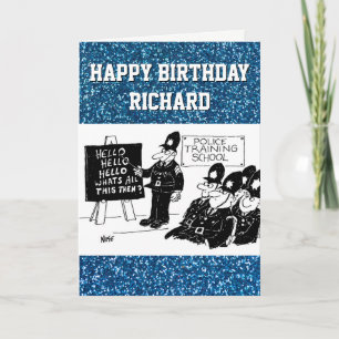 Policemen at Police Training School Card