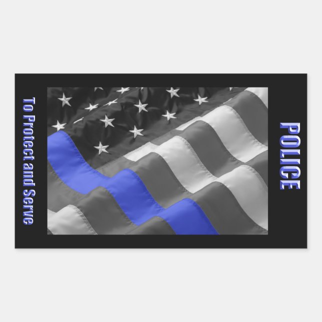 PoliceSticker Rectangular Sticker (Front)
