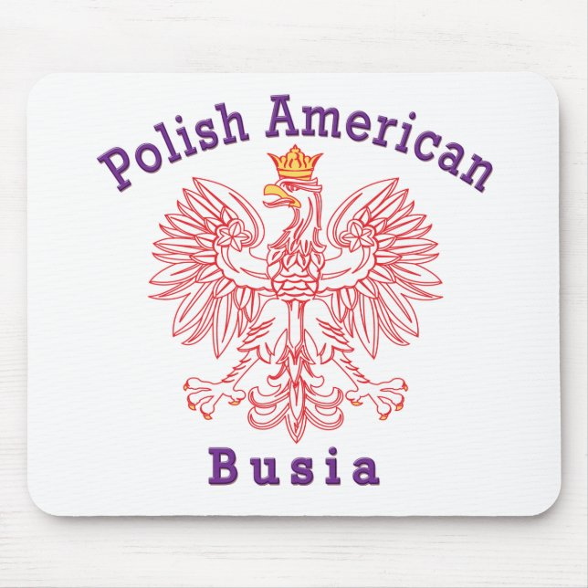 Polish American Busia Mouse Pad (Front)