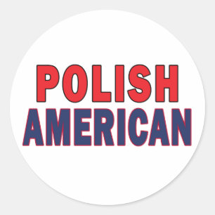 Polish American Classic Round Sticker