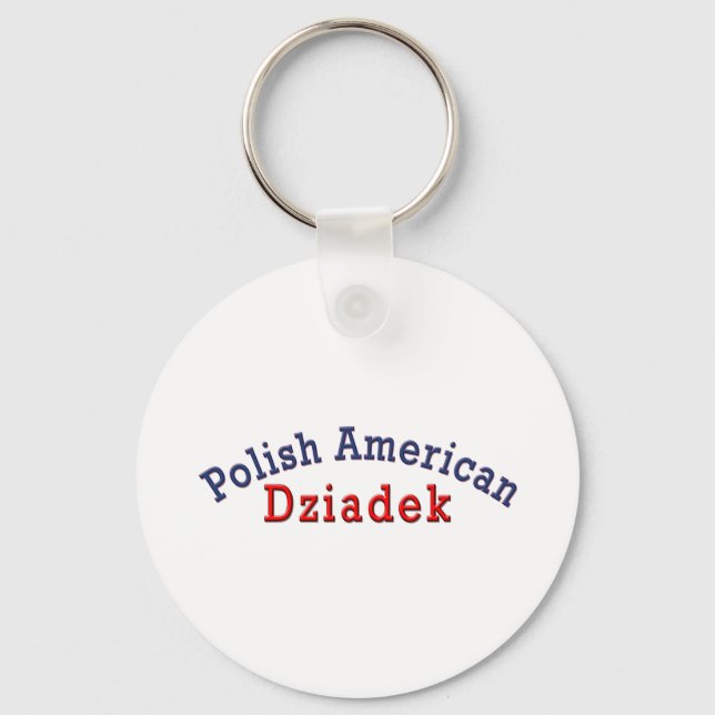 Polish American Dziadek Key Ring (Front)