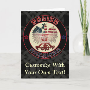 Polish American Eagle Greetings Holiday Card