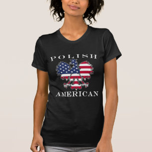 Polish American Flag Eagle T-Shirt