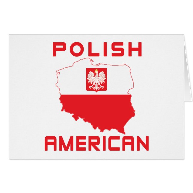 Polish American Map (Front Horizontal)