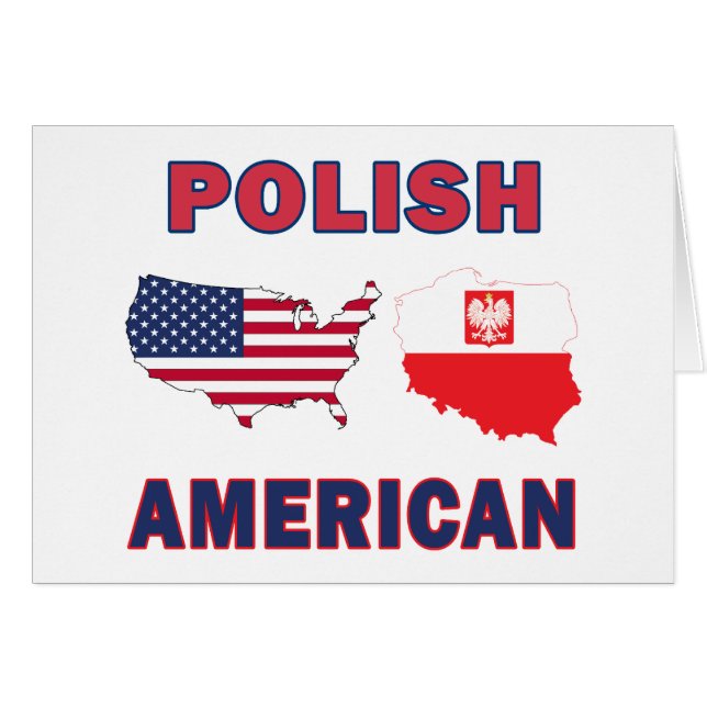 Polish American Map (Front Horizontal)