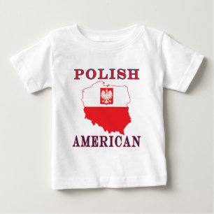 Polish American Map Baby T-Shirt