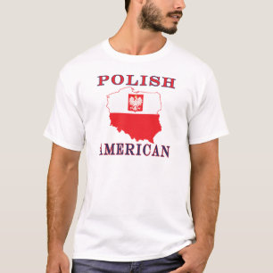 Polish American Map T-Shirt