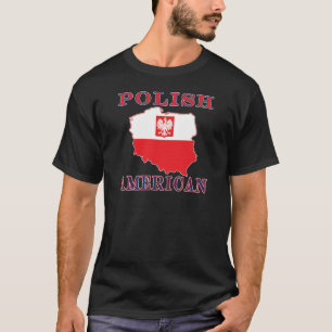 Polish American Map T-Shirt