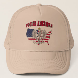 Polish American Map Trucker Hat