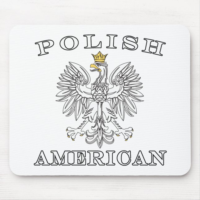 Polish American White Eagle Mouse Pad (Front)