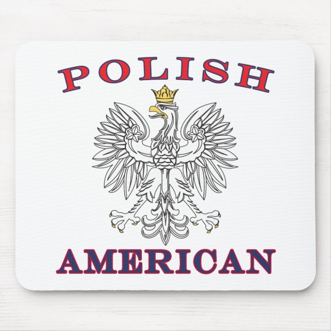 Polish American White Eagle Mouse Pad (Front)