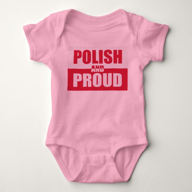 Polish and Proud Baby Bodysuit (Front)