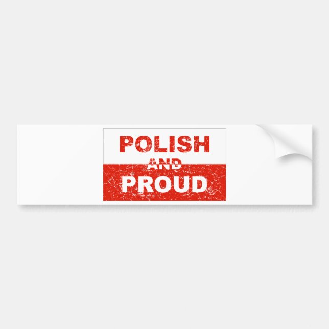 Polish And Proud Bumper Sticker (Front)
