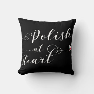Polish At Heart Throw Cushion, Poland Cushion