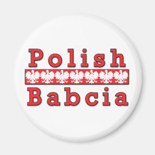 Polish Babcia Eagles Magnet