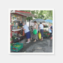 Polish Babushka Ladies Napkins! Bridal Shower!