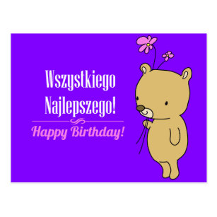 Polish Birthday Cards | Zazzle.com.au