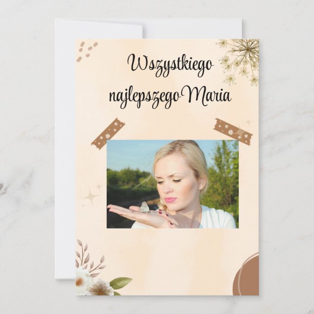 Polish Birthday Card (Front)