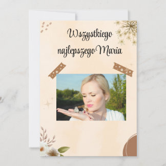 Polish Birthday Card