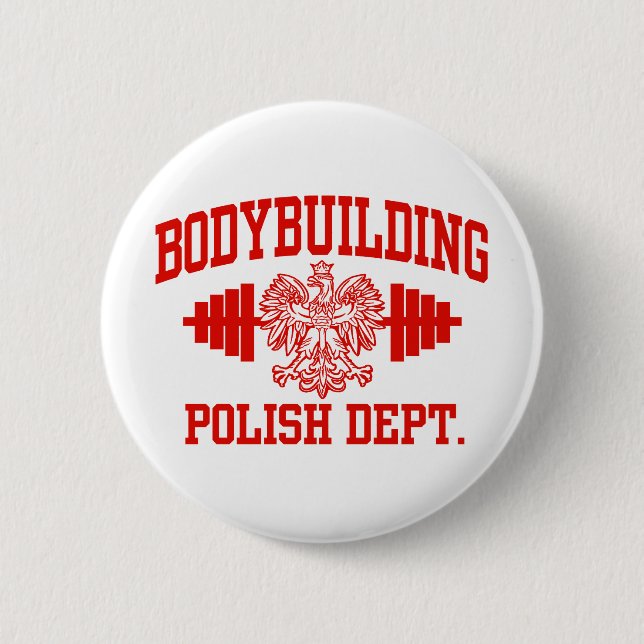 Polish Bodybuilding 6 Cm Round Badge (Front)