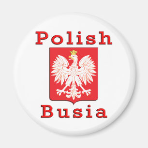 Polish Busia Eagle Magnet