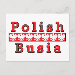 Polish Busia Eagles Postcard