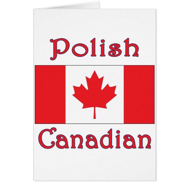 Polish Canadian Canada Flag (Front)