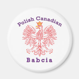 Polish Canadian Eagle Babcia Magnet