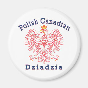 Polish Canadian Eagle Dziadzia Magnet