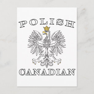 Polish Canadian Eagle Postcard