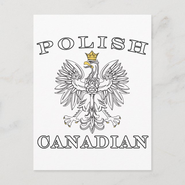 Polish Canadian Eagle Postcard (Front)