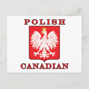 Polish Canadian Eagle Shield Postcard