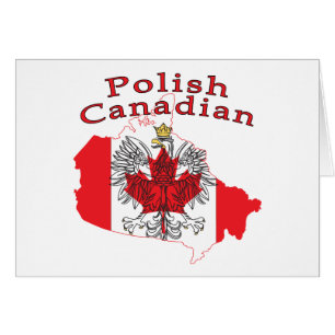 Polish Canadian Flag Map