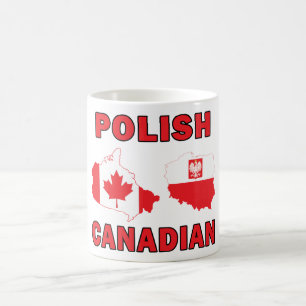 Polish Canadian Maps Coffee Mug