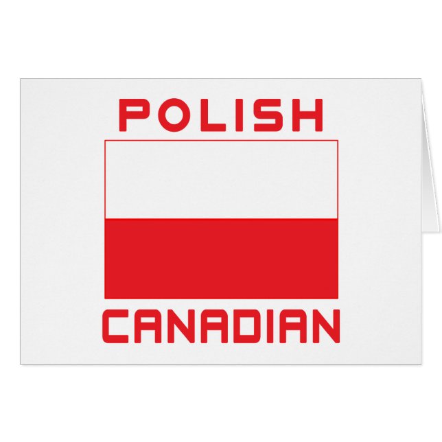 Polish Canadian Poland Flag (Front Horizontal)