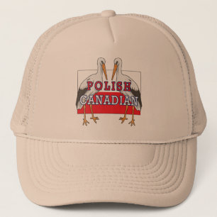 Polish Canadian Stork Trucker Hat