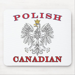 Polish Canadian White Eagle Mouse Pad