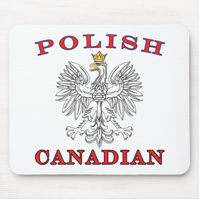Polish Canadian White Eagle Mouse Pad (Front)
