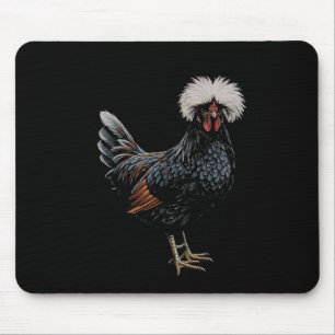 Polish Chicken Drawing Art Design Mouse Pad